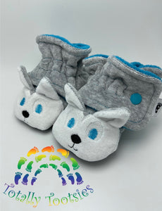 “Woodland Critter Series" Wanda the Wolf Shortie Boots---All Sizes