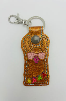 Llama Head Keychain