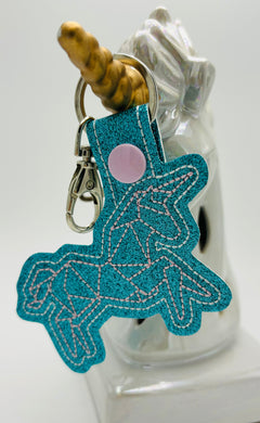 Origami Unicorn Keychain
