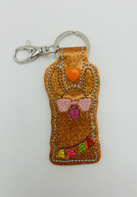 Llama Head Keychain