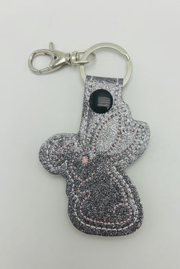 Bunny with a Butterfly Keychain