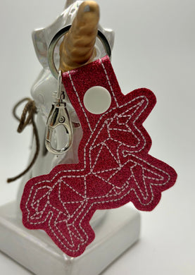 Origami Unicorn Keychain