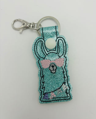 Llama Head Keychain